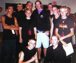 Backstage after opening for Tool at Cricket Pavilion